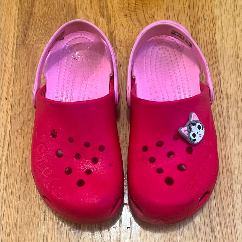 Pink Crocs